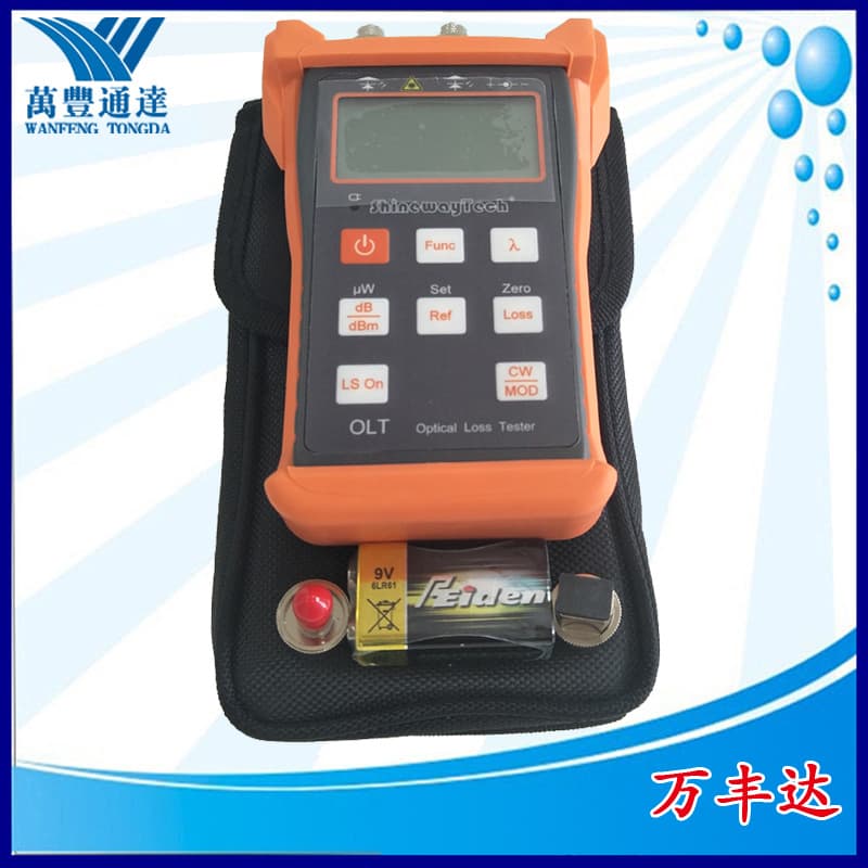 Wanfengda Optical Multimeter OLT-20 Single-Mode Light Source and Optical Power Meter All-in-One Fiber Optic Tester for Cable Measurement