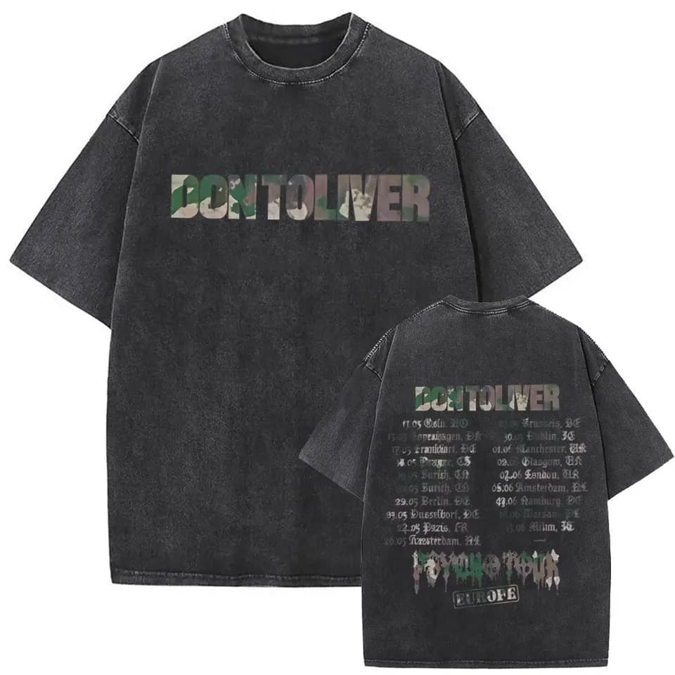 sylrHa rap T-shirt T-shirt DonPtordchoT-shirt srtoTo singer urMerch number fashion hip-hop ve