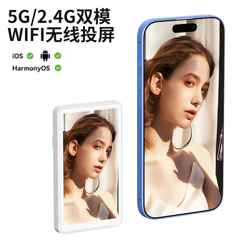 Cross-border New Direct Sales Photography Self-streaming Aid Wireless Screen Mirroring Selfie Stick Real-time Same Screen Viewing with Phone