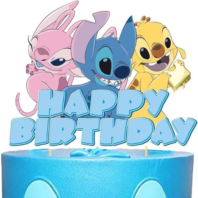Large slot theme birthday party cake slot card Lilo and Stitch party decoration cake decorations