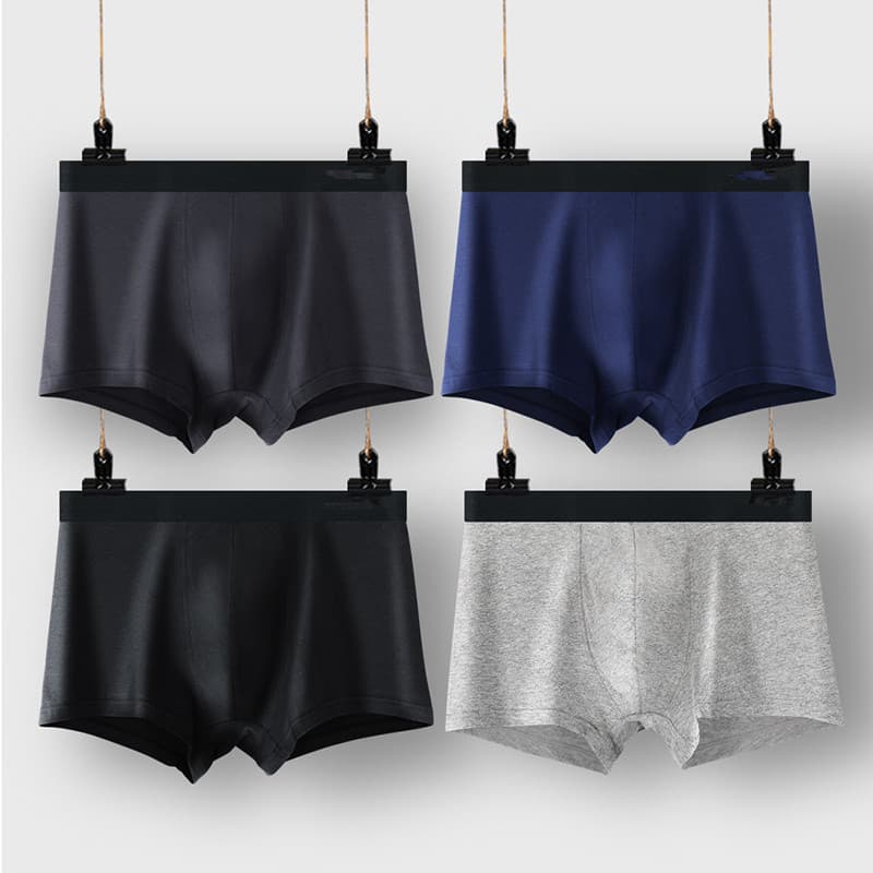 Men's Cotton Underwear Summer Plus Size Breathable Mid-Rise Boxer Briefs Loose Fit Wholesale Drop Shipping