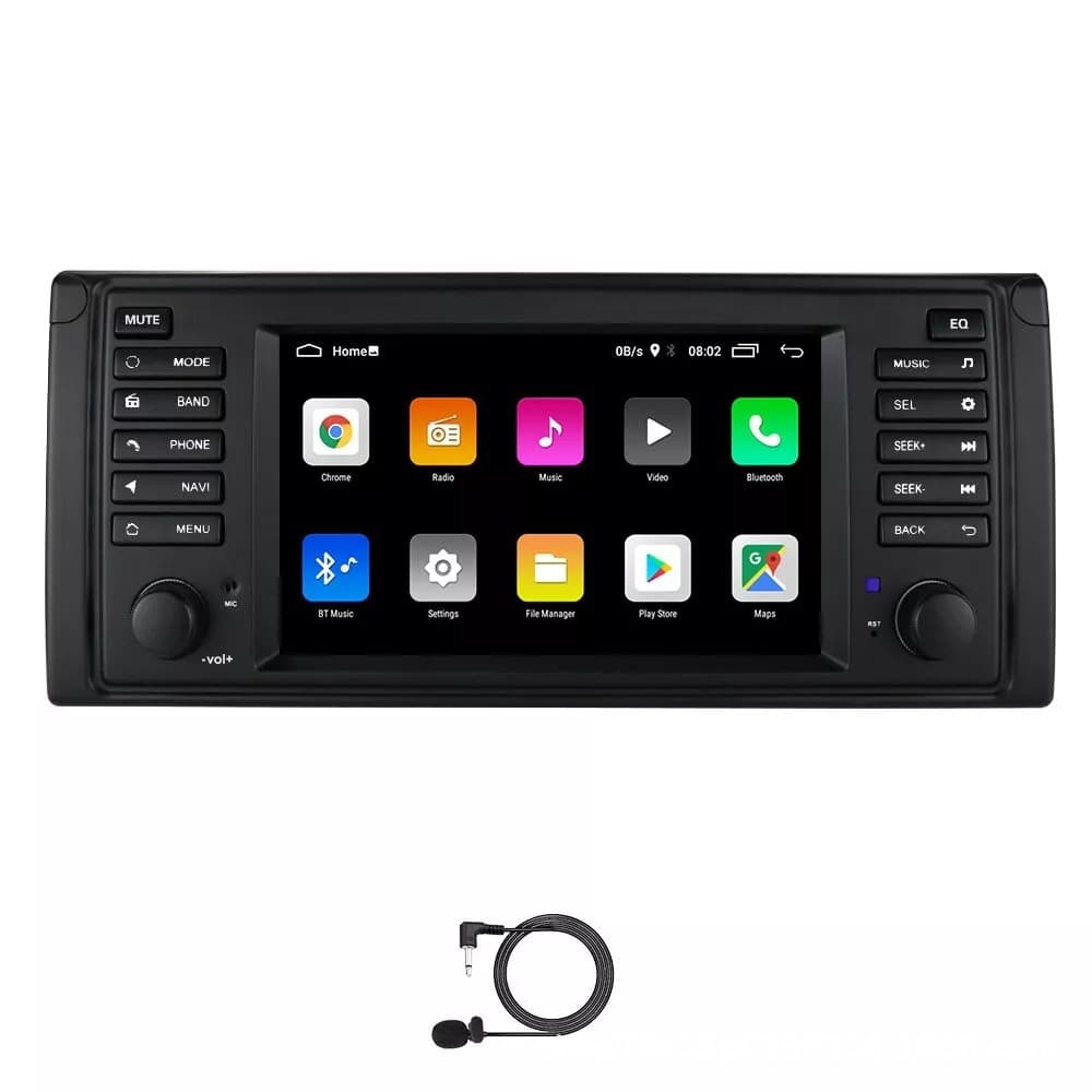 Android GPS Navigation All-in-One Car Stereo with Large Screen and Bluetooth for BMW E53 96~07 Models