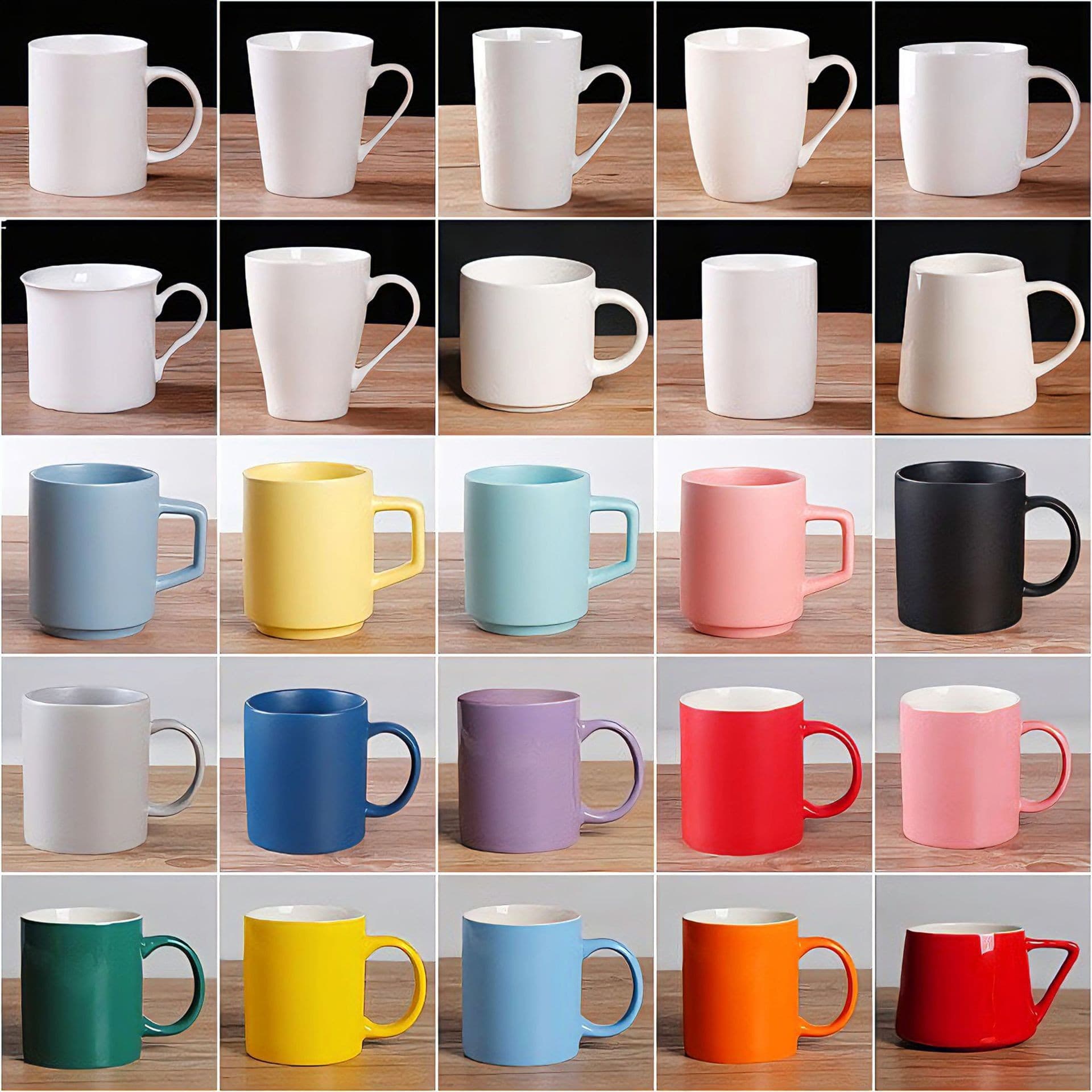 Ceramic Mug Coffee Cup Heat Transfer Sublimation Cup Customizable with Printed Patterns Advertising LOGO Creative Water Cup