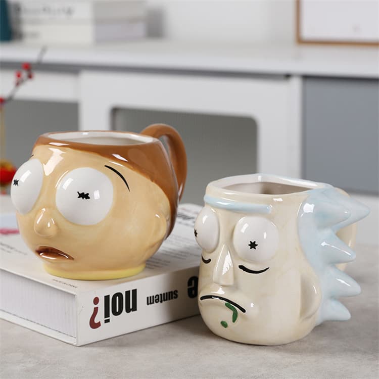 Rick and Morty Mug Creative Cartoon Kids Large Capacity Ceramic Cup Water Cup Personalized Cute Cup for Home
