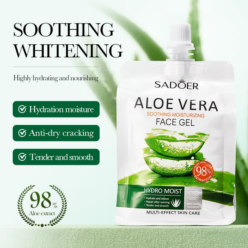 SADOER Aloe Vera Soothing Moisturizing Gel Aloe Vera Cross-border Skincare Wholesale