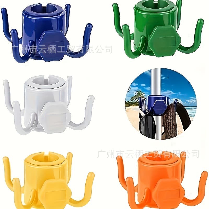 Cross-Border Beach Umbrella Anchor Center Pole Four-Corner Hook Patio Umbrella Plastic Four-Corner Hook Accessories Beach Umbrella Hook