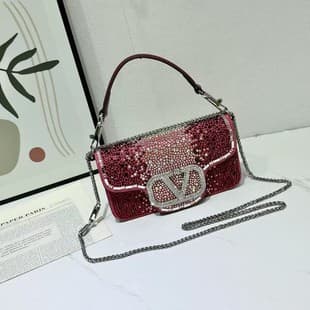 Rhinestone Handbag New Full Diamond Evening Bag Clutch Purse Shoulder Crossbody Chain Bag European American Underarm Bag