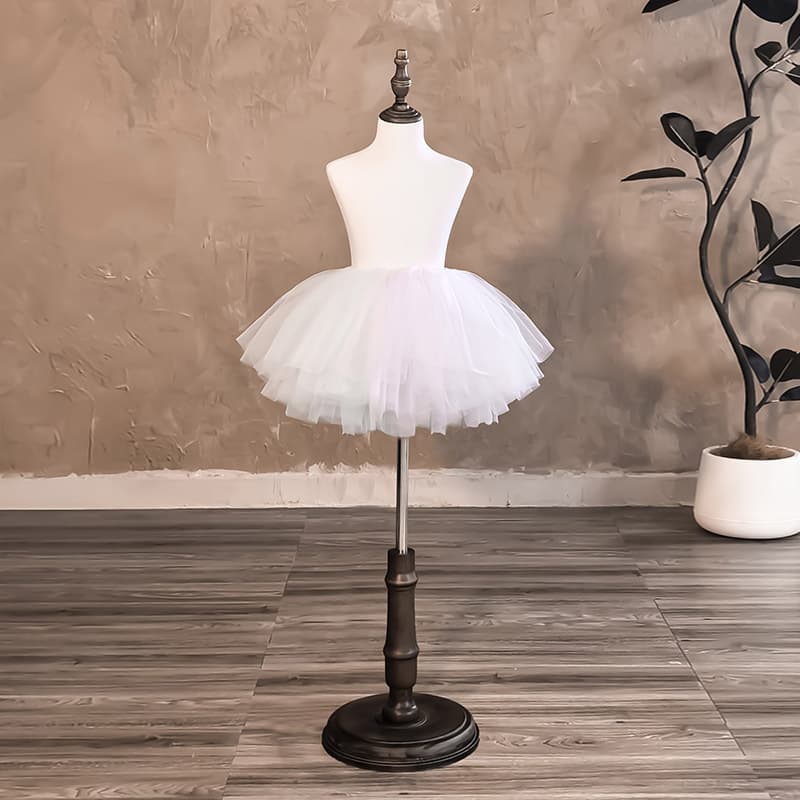 30cm Children's Petticoat Lolita 6-layer Soft Tulle Boneless Violent Slip Lolita Puffy Skirt Daily COS Performance