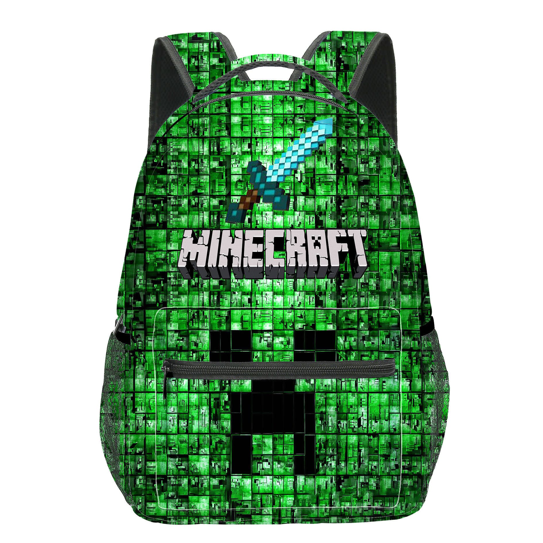 Roblox Student Backpack with Roblox Print, Minecraft Backpack, Cartoon Anime Kids Backpack