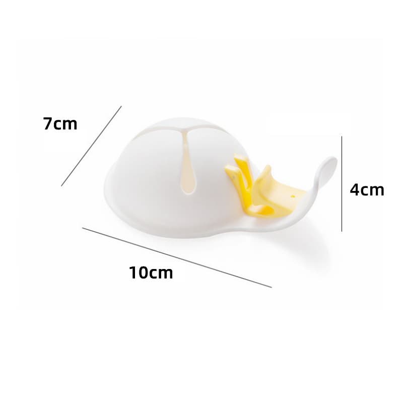 Zhenghui Home Food-grade Plastic Egg White Separator with Bowl Edge Silicone Clip, Manual Egg Liquid Filter