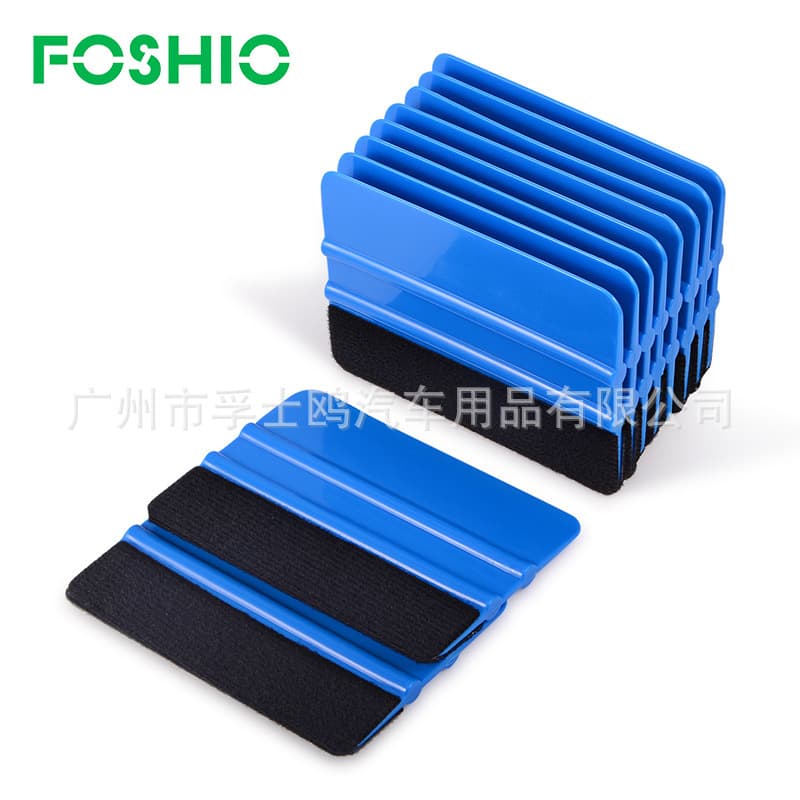 FOSHIO Car Film Squeegee Tool for Tinting, Invisible Paint Protection Film, Color Change Film, Water Scraper in Black, White, Blue