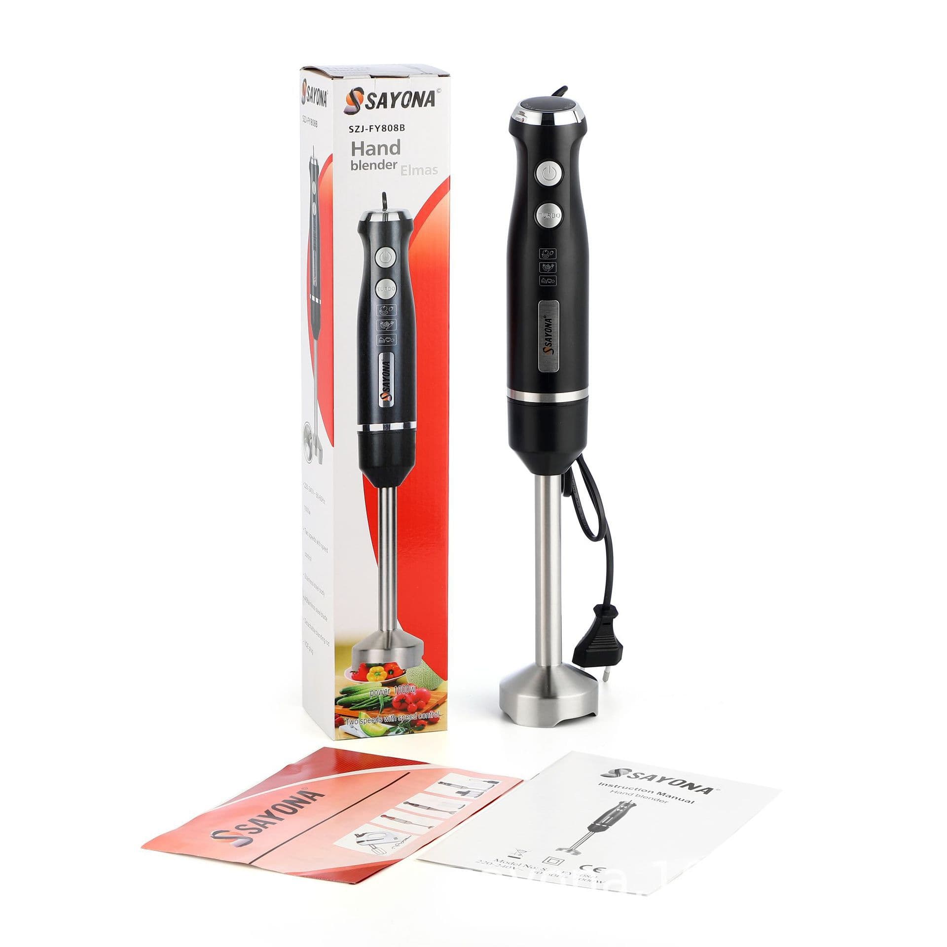SAYONA Cross-border Handheld Blender, Household Multifunctional Stick Blender, Juicer, Meat Grinder, Electric Hand Blender