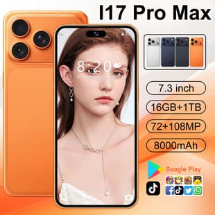 New I17 Pro Max Cross-border Smartphone 7.3-inch 4+64G Foreign Trade Smartphone Factory Wholesale