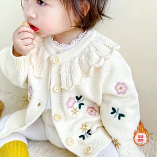 Bestselling Girls Spring Jacket Cardigan Sweater Knitwear for Babies Toddlers Newborns Outdoor Wear Spring Autumn