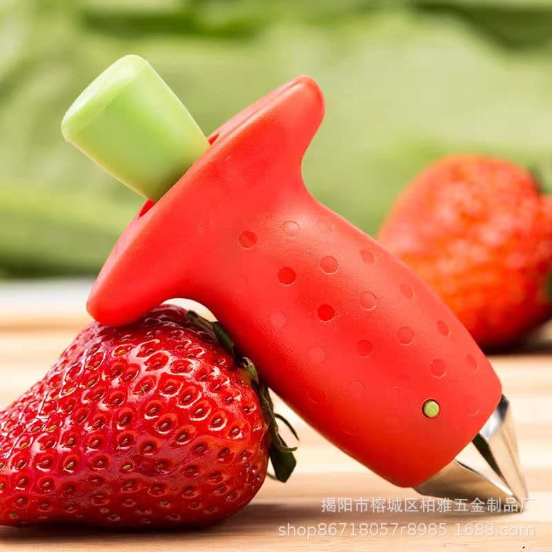 Stainless Steel Strawberry Stem Remover Tomato Leaf Corer Fruit Stem Remover Spot Wholesale Cross-Border Stem Removal Knife