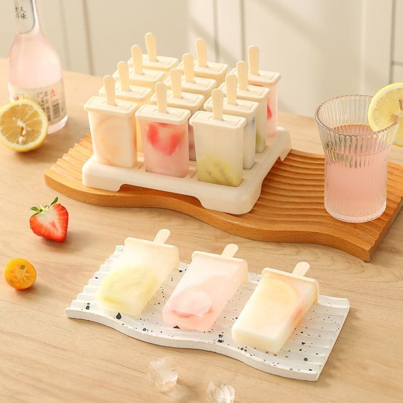 Ice cream mold food grade household multi-piece ice cream mold for making popsicles and ice cream, frozen ice cube box, ice making box