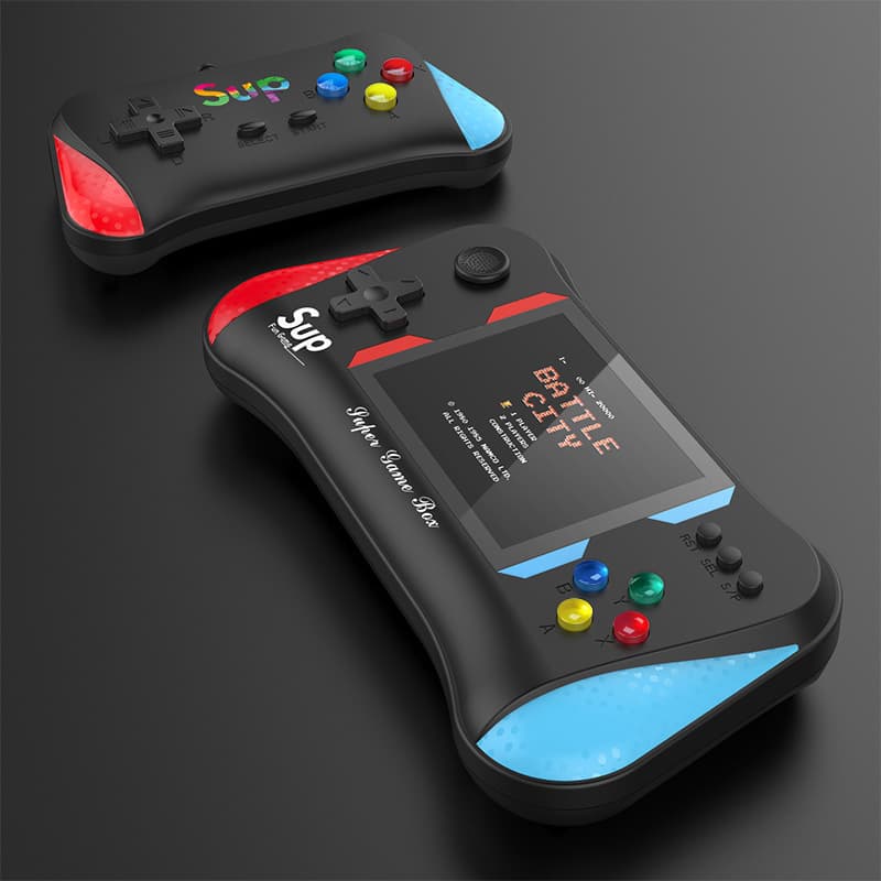 X7M Handheld Game Console Rechargeable 3.0-inch Screen 500-in-1 Tetris Retro Game Two-Player Game