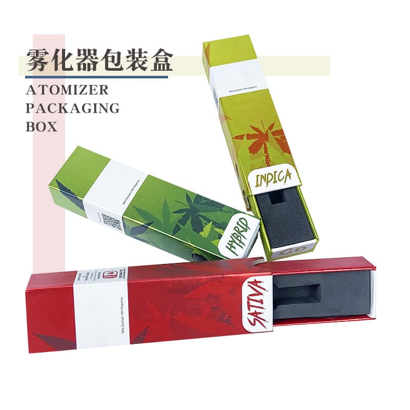 Custom Electronic Vape Packaging Color Box, Drawer Style Atomizer Packaging Box, Small Custom Paper Box