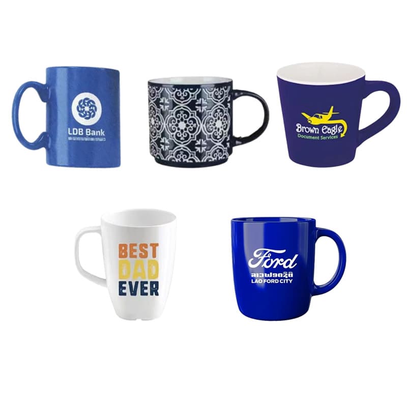 Simple Ceramic Promotional Mug with Customizable LOGO, Heat-Changing Mug, Advertising Gift Cup