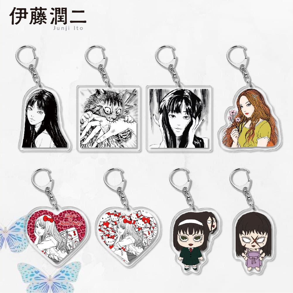 Junji Ito Junji peripherals Tomie double one acrylic key chain two-dimensional comic pendant