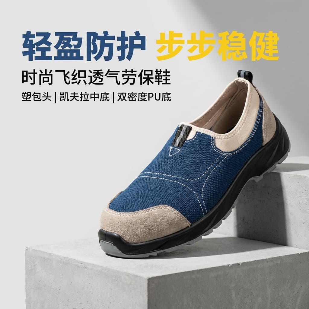 Factory direct sales, plastic toe caps for labor protection shoes, anti-smash, Kevlar, anti-puncture, anti-static, breathable, non-slip, wear-resistant and durable