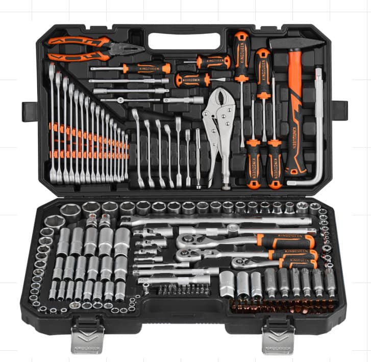 Industrial 110-Piece Multi-Function Socket Ratchet Wrench Set for Auto and Motorcycle Repair Tool Kit