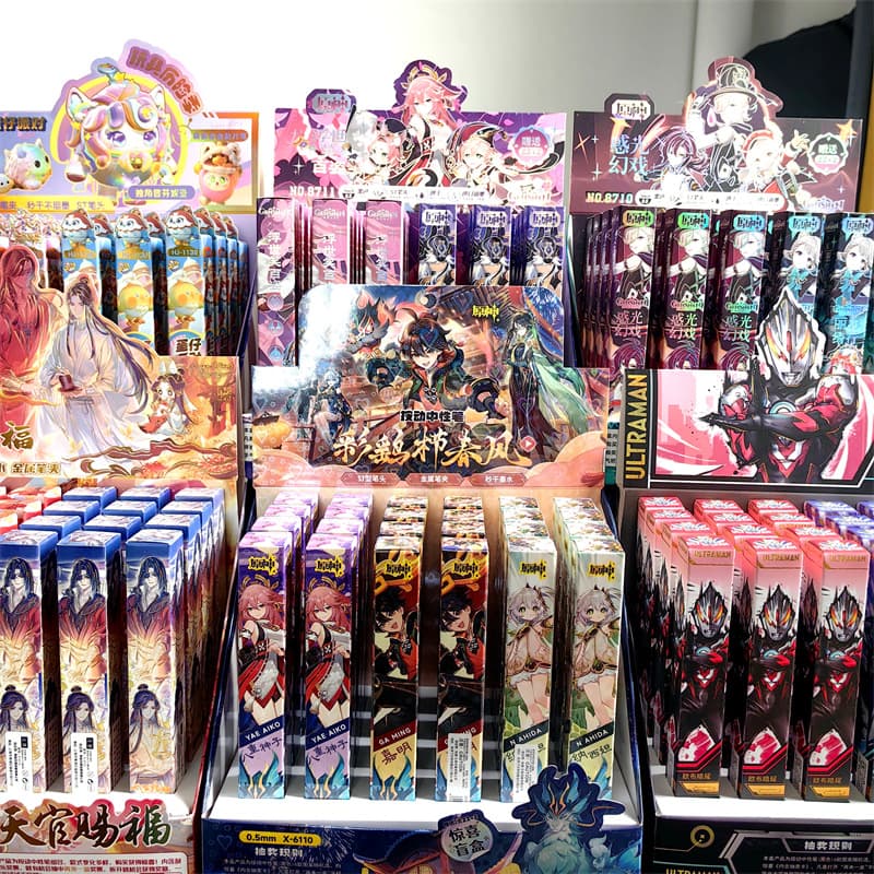 New Anime Gel Pens Student Writing Pens 0.5 Black Blind Box Pens High Aesthetic Writing Pens Wholesale Blind Box Pens