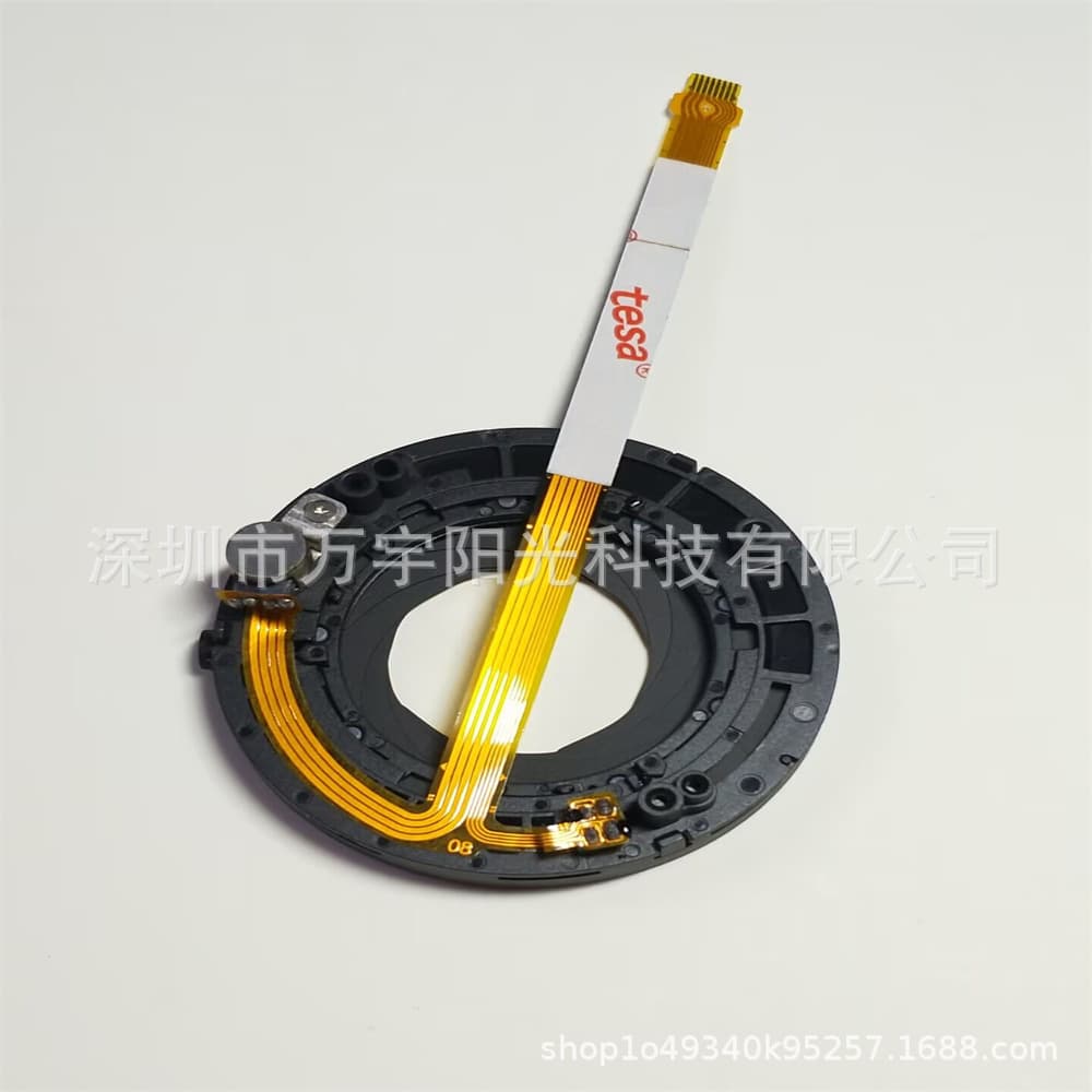 Compatible with Canon 24-70 II 2.8 aperture assembly, second-generation aperture with ribbon