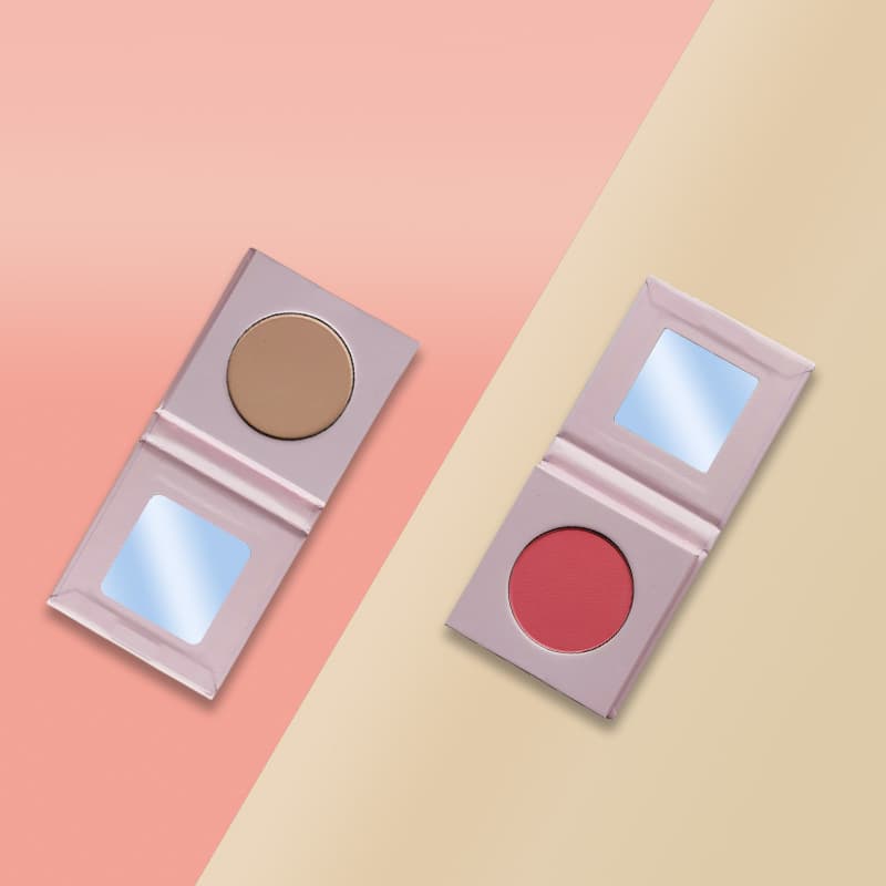 DIY Contour Blush Palette 15-Color Contour and Blush Palette, Powder Face Brightening, Sculpting, and Complexion-Enhancing