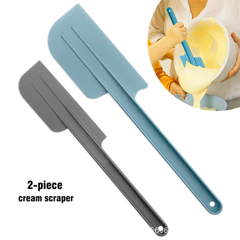 2-Piece Set of Plastic Cream Scrapers 10/12inch Cake Spatulas Cream Butter Scraper DIY Baking Tools