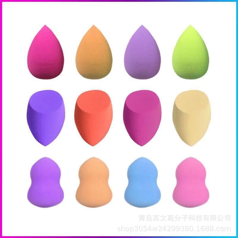 Factory Wholesale Beauty Blender Sponge, Gourd Shape Powder Puff, Water Drop Shape Powder Puff, Makeup Sponge, Cushion Sponge