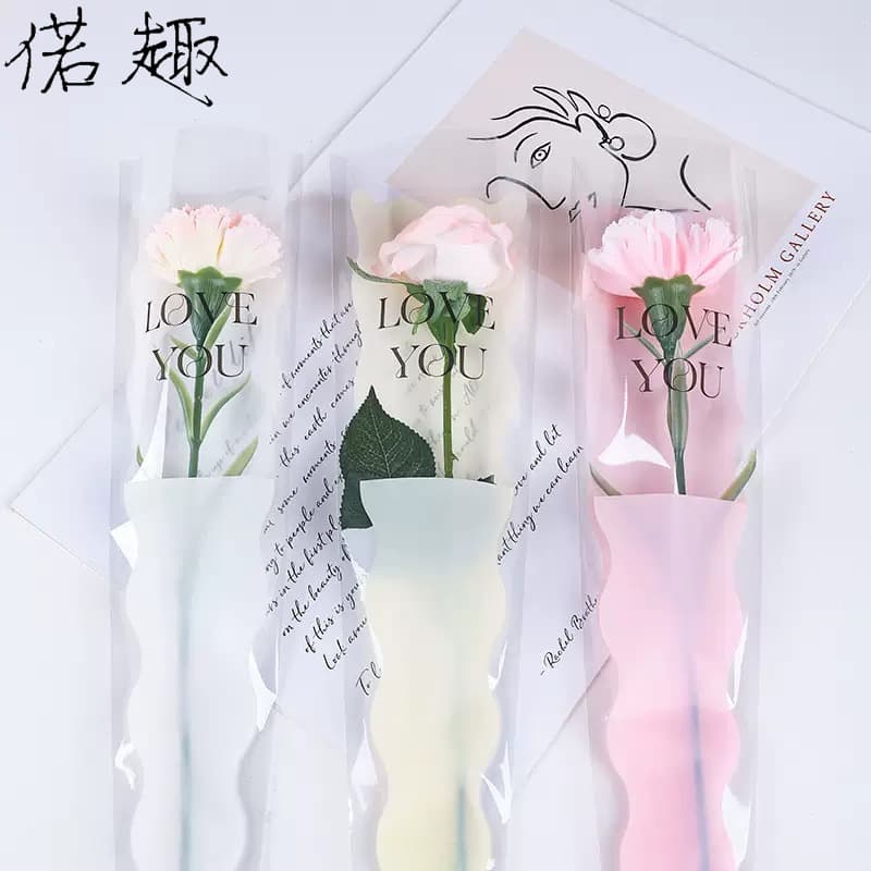 Nuogu Mermaid Single Stem Bag Floral Packaging Material Supplies Flower Wrapping Waterproof Bag Flower Selling Stall Bouquet Floristry Paper