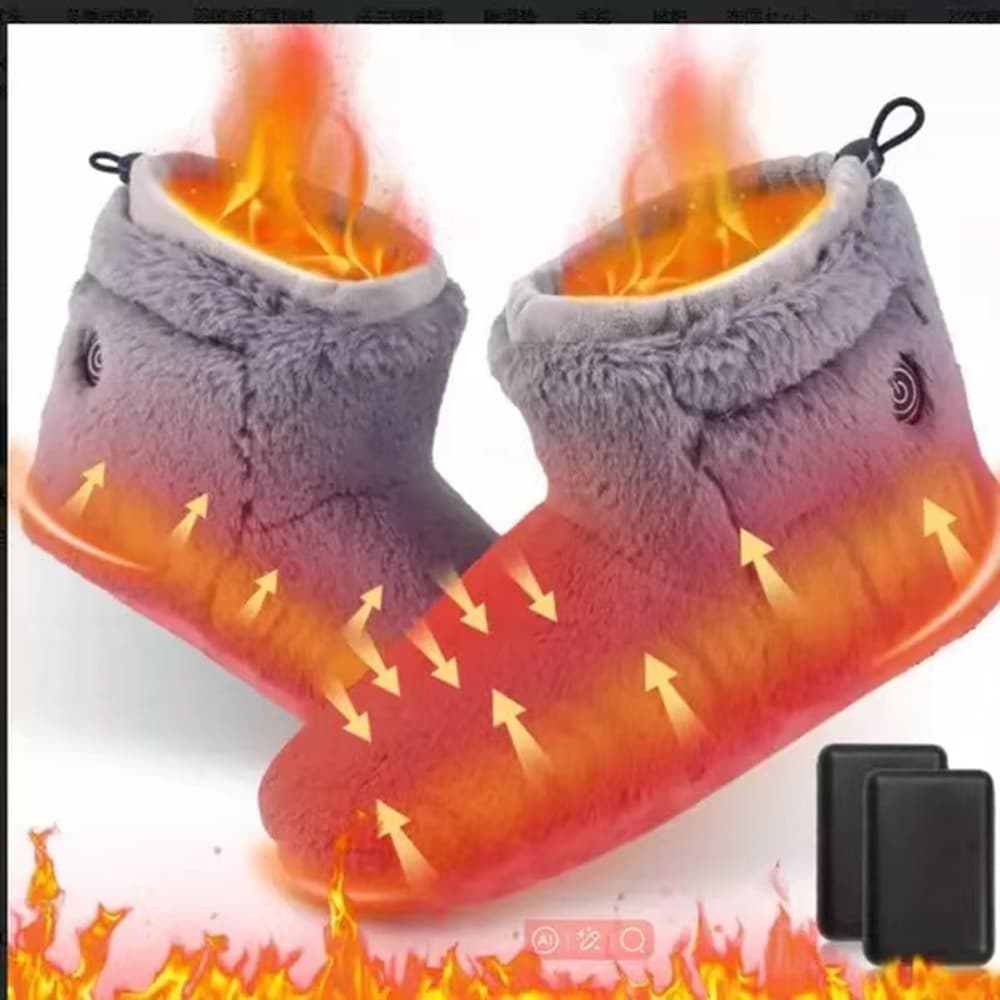 USB Mobile Heating Boots, Electric Warm Shoes, USB Thermal Slippers, Home Slippers with Heating