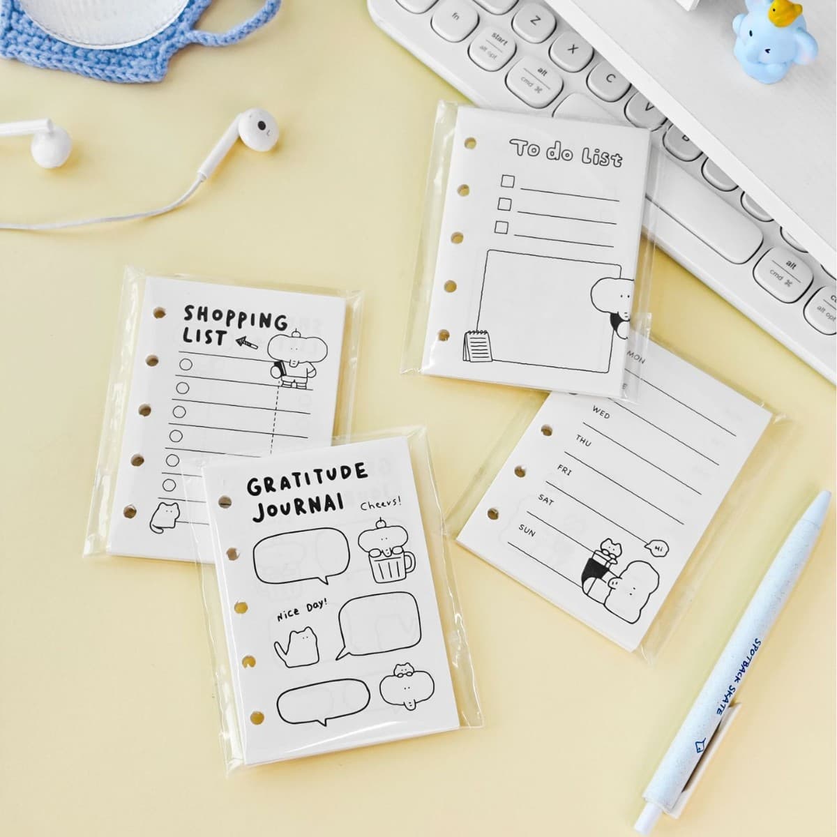 First Edition Little Elephant Diary Refillable Notebook M5 Portable Student Homework Notebook Office Supplies Wholesale