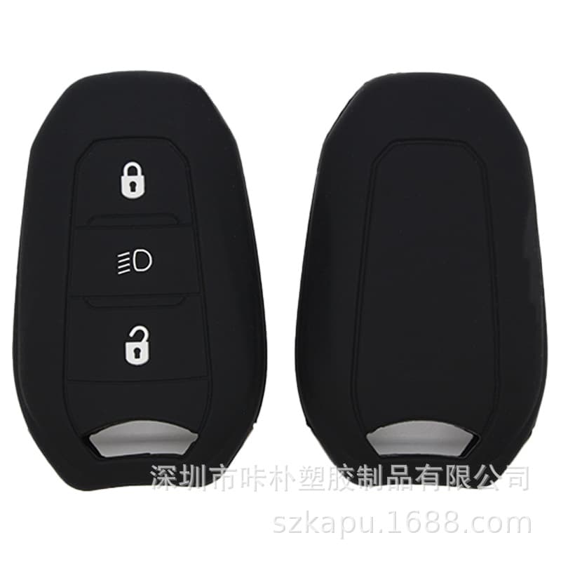 Silicone Car Key Cover Compatible with Dongfeng Peugeot 408 Citroen C5 Aircross CX5C4 Sebring Key Holder Pouch Other Material