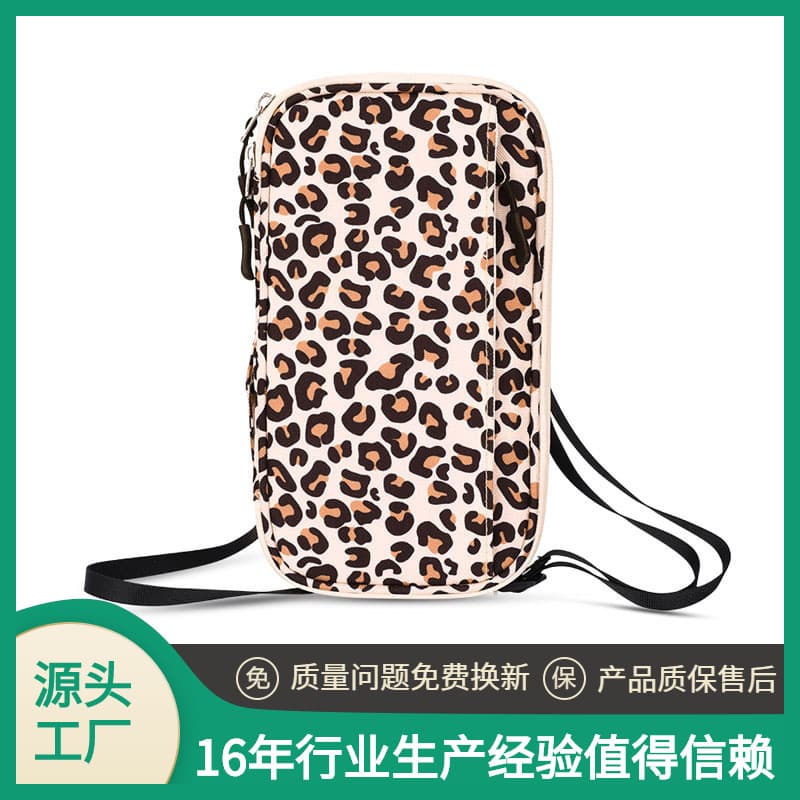 New Anti-Skimming RFID Card Holder for Study Abroad Travel, Multi-Functional Organizer, Large Capacity Neck Passport Wallet