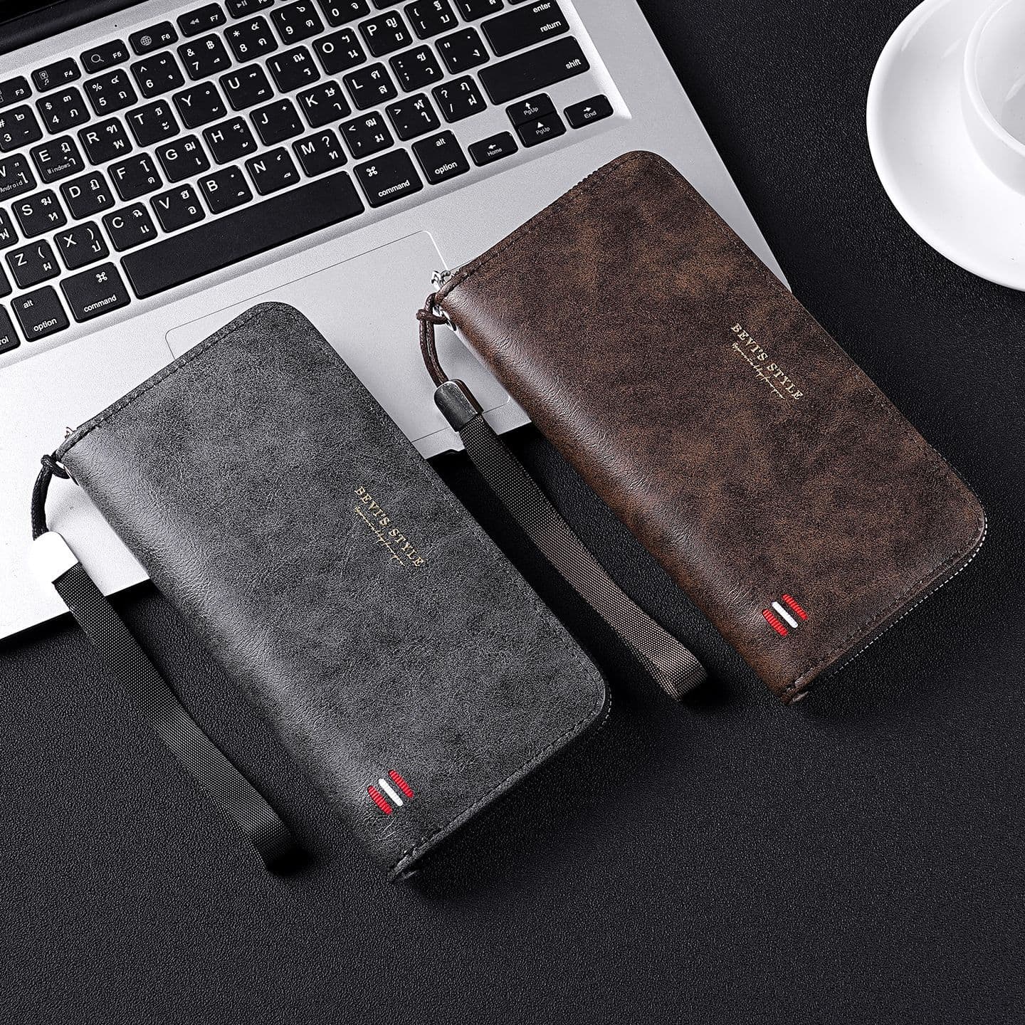 Cross-border Hot Selling New Men's Long Wallet Large Capacity Handheld Wallet with Phone Pocket and Multiple Card Slots Casual