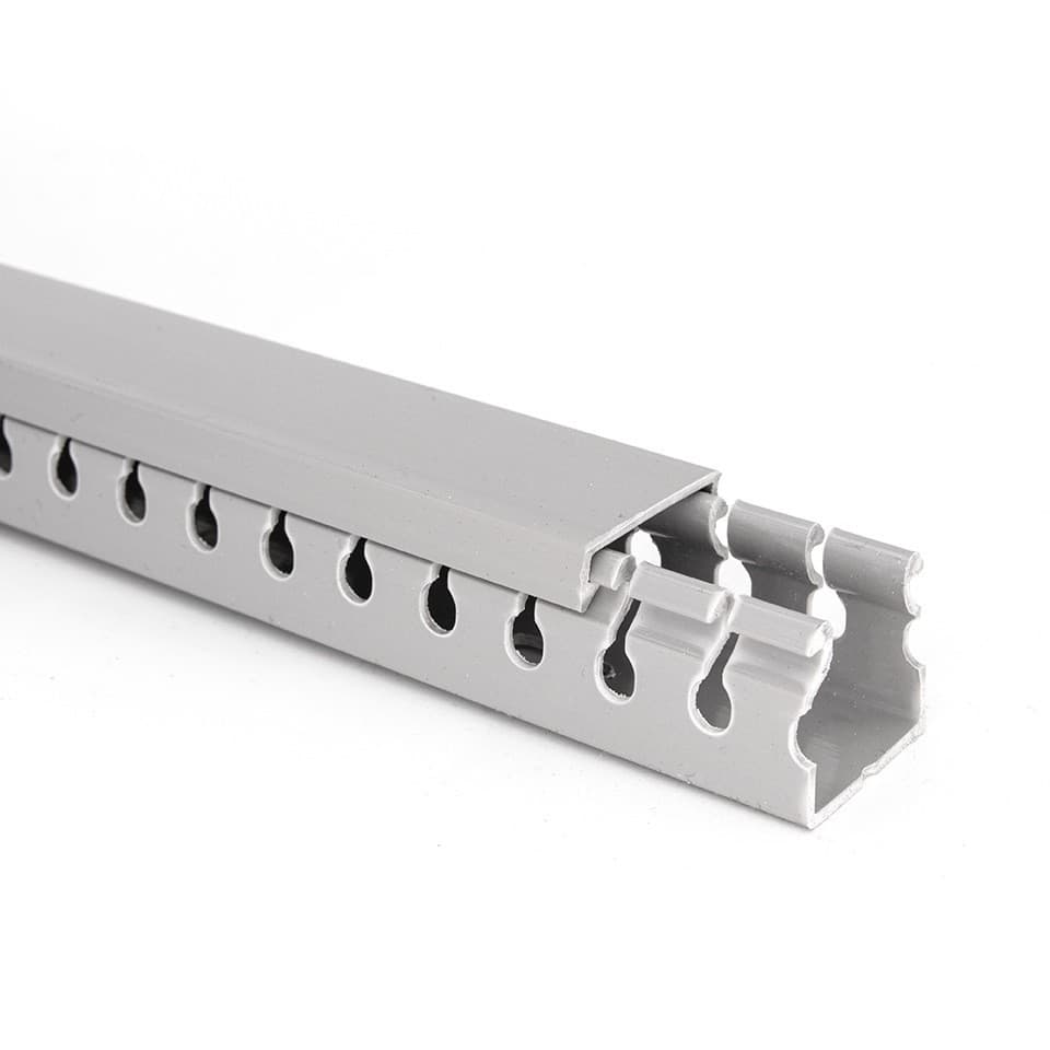 Zhehong low-priced cable trays, distribution cabinet cable trays, PVC plastic cable trays, 25*25 perforated outlet.