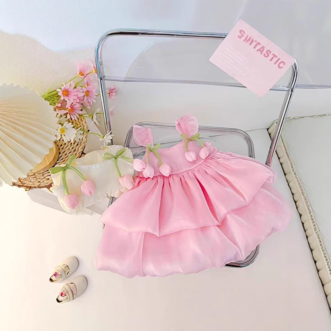 Girls Summer Dress Toddler 2025 New Style One-Year-Old Two-Year-Old Baby Girl Summer Dress Floral Dress