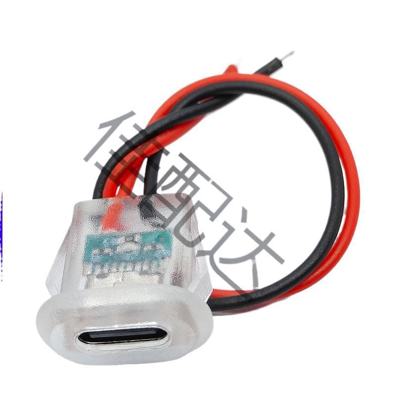 Type-C Female Connector, Toy Desk Lamp Charging Port Solder Terminal Female USB-C Power Socket