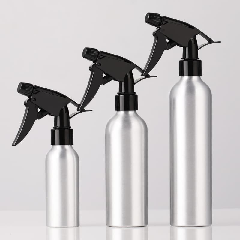 Free shipping disinfection alcohol spray bottle fine mist disinfectant liquid aluminum metal watering can hairdressing adjustable watering empty spray bottle