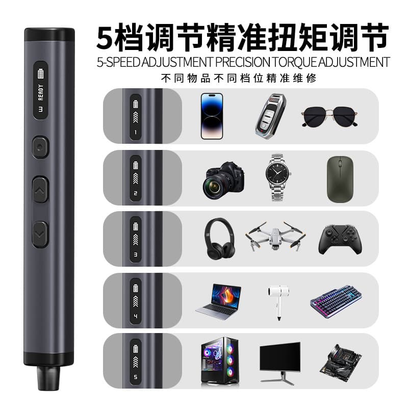 Electric Screwdriver 78-in-1 Adjustable Torque S2 Bits Precision Repair Multifunctional Kit Box Amazon Exclusive