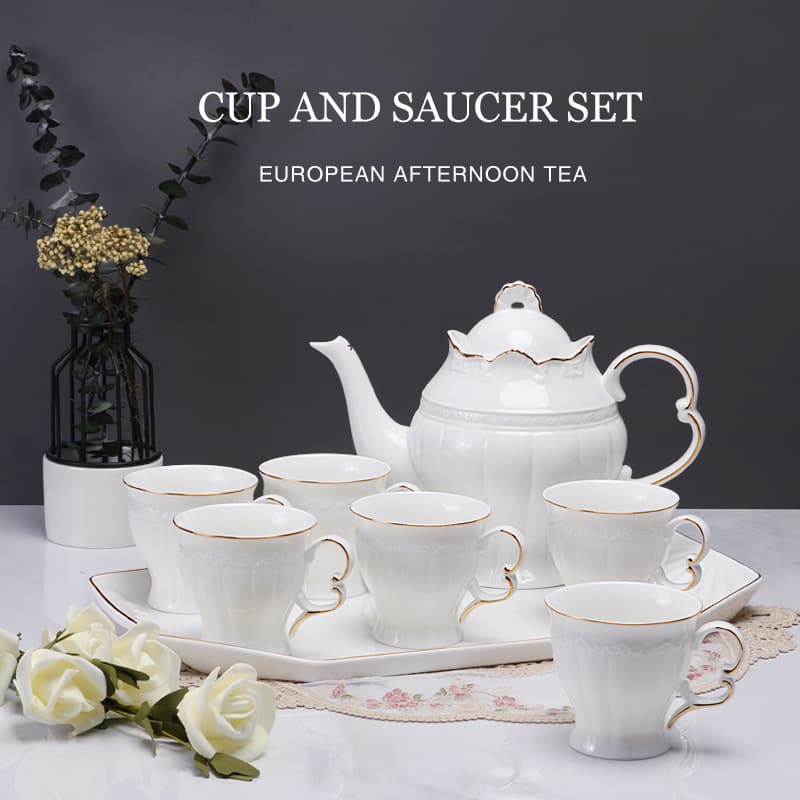 Simple Modern Light Luxury Cup Set Home Living Room Hospitality Drinking Cup Water Pitcher Tea Cup Tea Set Complete Set