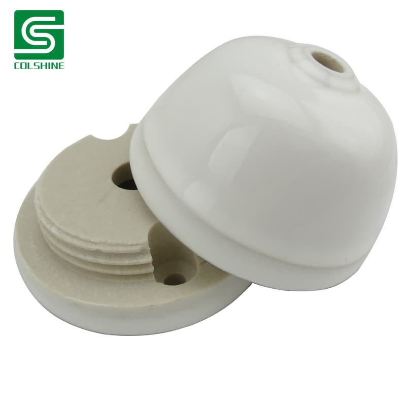 Retro Style Ceramic Ceiling Light Panel, Suitable for Home and Café Chandelier Lighting Accessories
