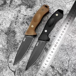 MKC TF24 Outdoor Knife Field Survival Knife High Hardness Sharp Fishing Self-Defense Camping Utility Knife Small Straight Knife