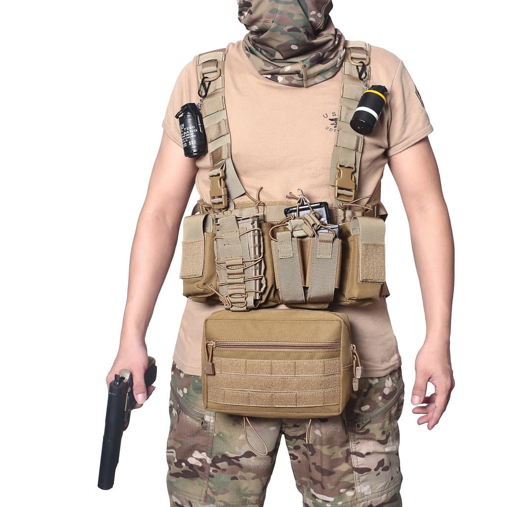 Outdoor Sports Tactical Chest Rig Multifunctional Chest Vest CS Field Shooting Vest Training Combat Uniform