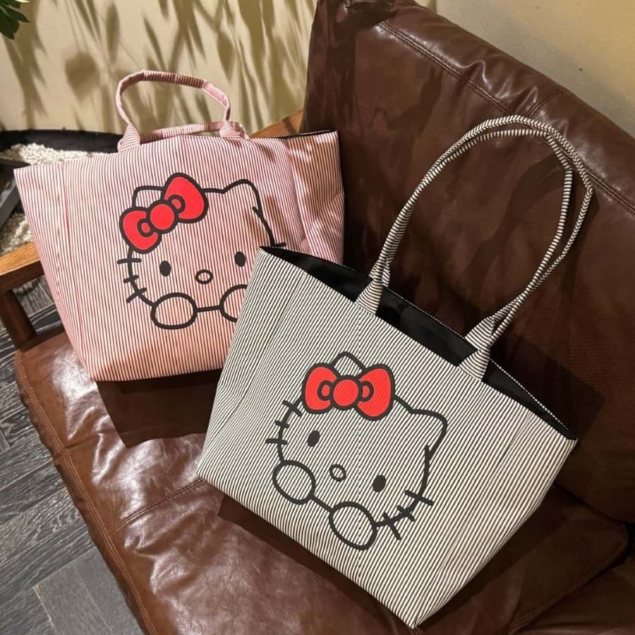 Wholesale 2026 Single Shoulder KT Tote Bag Shopping Women's Bag Artistic Korean Style Canvas Bag Fashion Student Bag