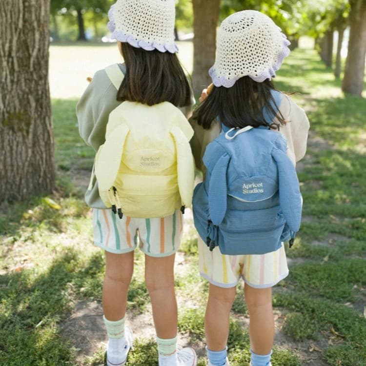 [Original Tag] AS Korean Rabbit Ear Kids Backpack Large Capacity Machine Washable Korean Style Cross-border