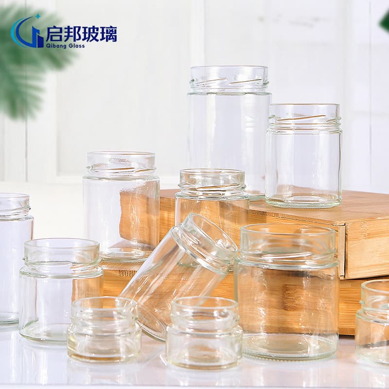 Kitchen Household Transparent Glass Sealed Storage Jar for Grains, Pickles, Jam, Empty Dispensing Bottle