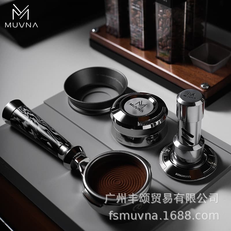 Italian Style Coffee Dosing Hammer Adjustable Gravity Impact Grinding Press 58mm Stainless Steel Espresso Powder Dispenser